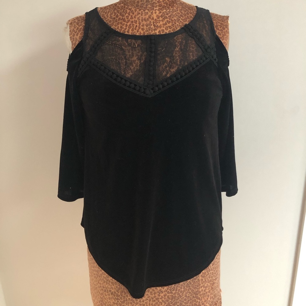 Beautiful, velvet, long sleeve, top